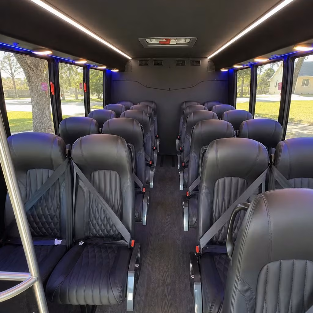28 passenger minibus interior