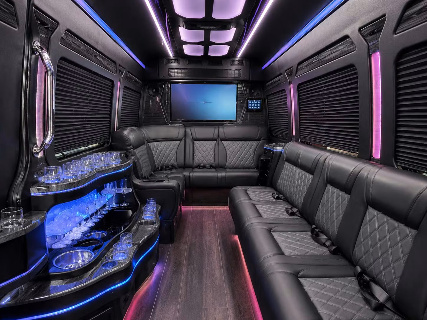 bus rental options for fishers trips