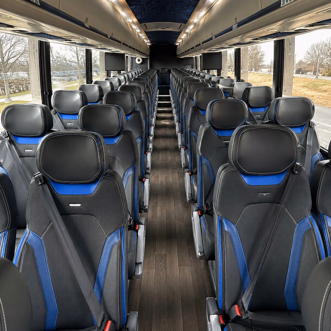 fishers airport transfer charter bus rentals