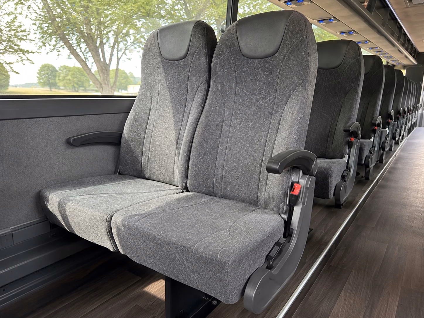 fishers charter bus interior