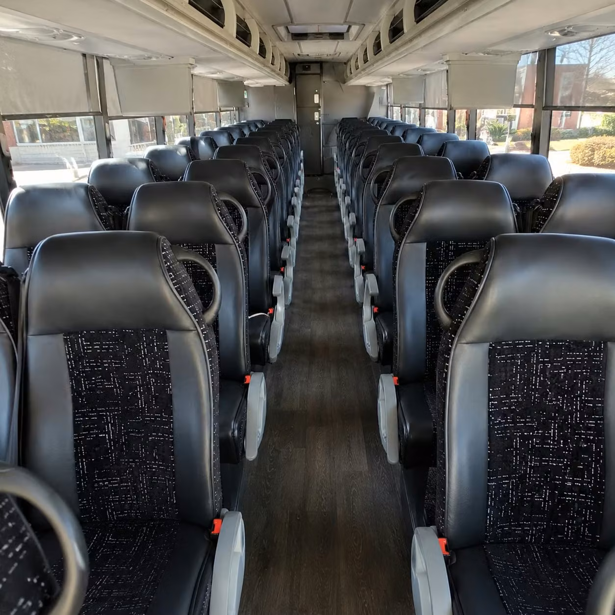 fishers charter bus rental inside