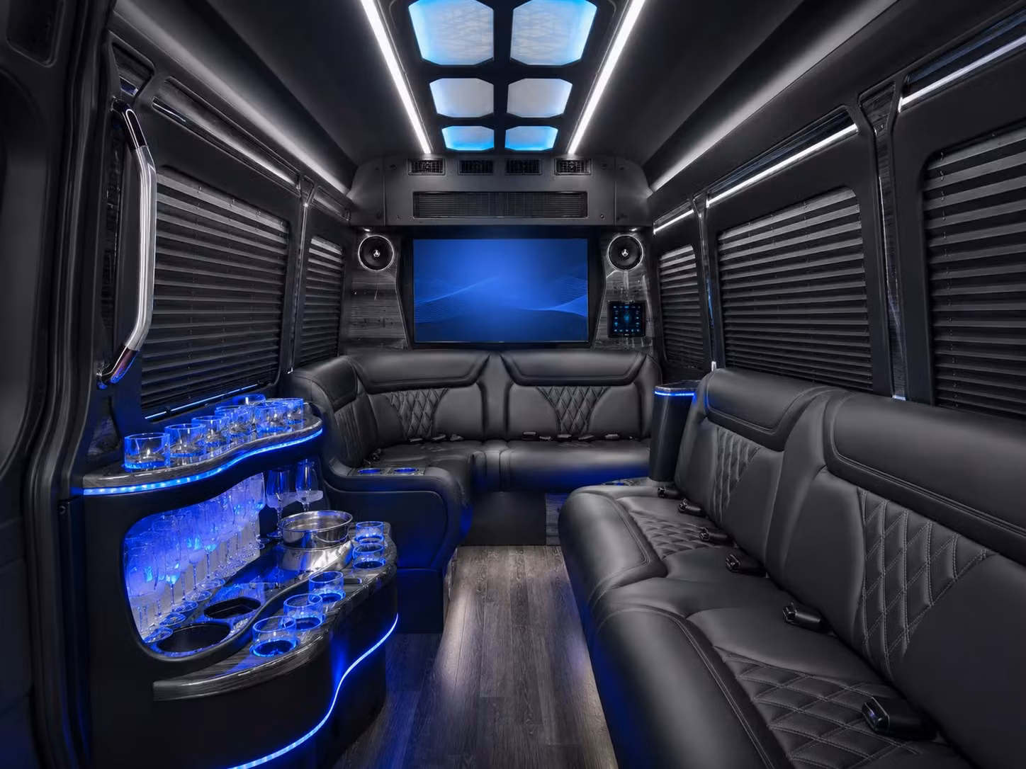 high school and college athletic event shuttle buses in fishers